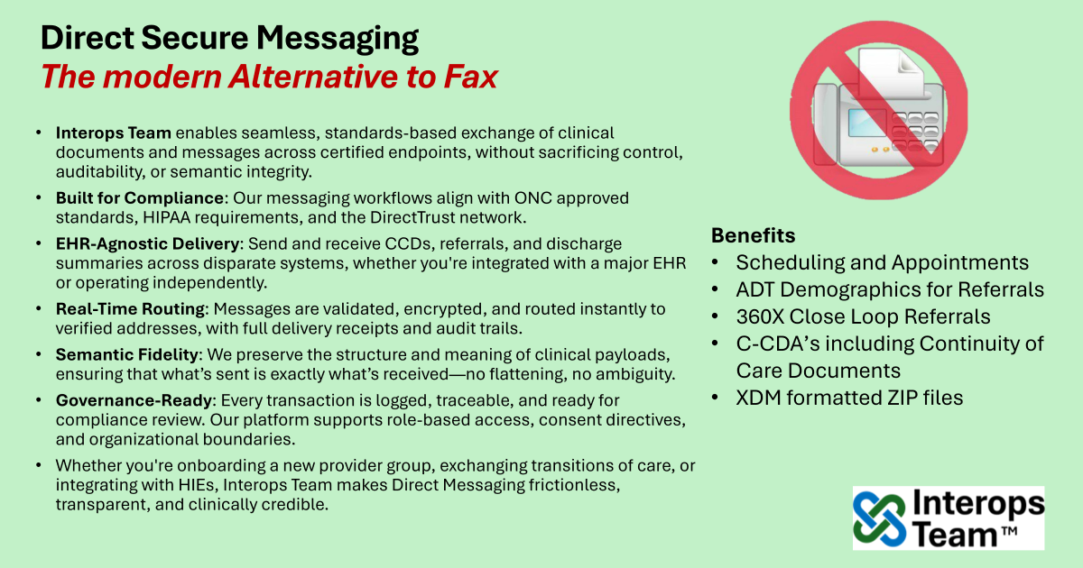 Direct Secure Messaging