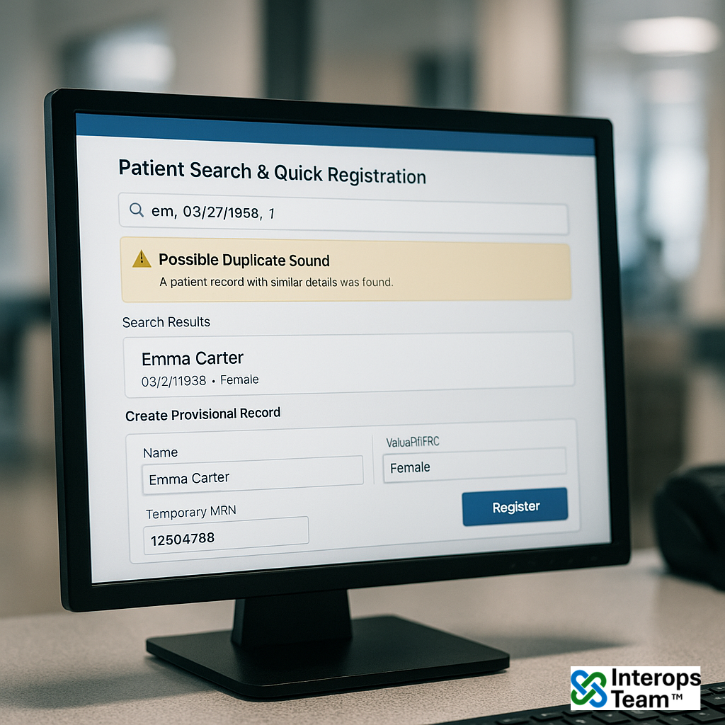 Patient Search & Quick Registration