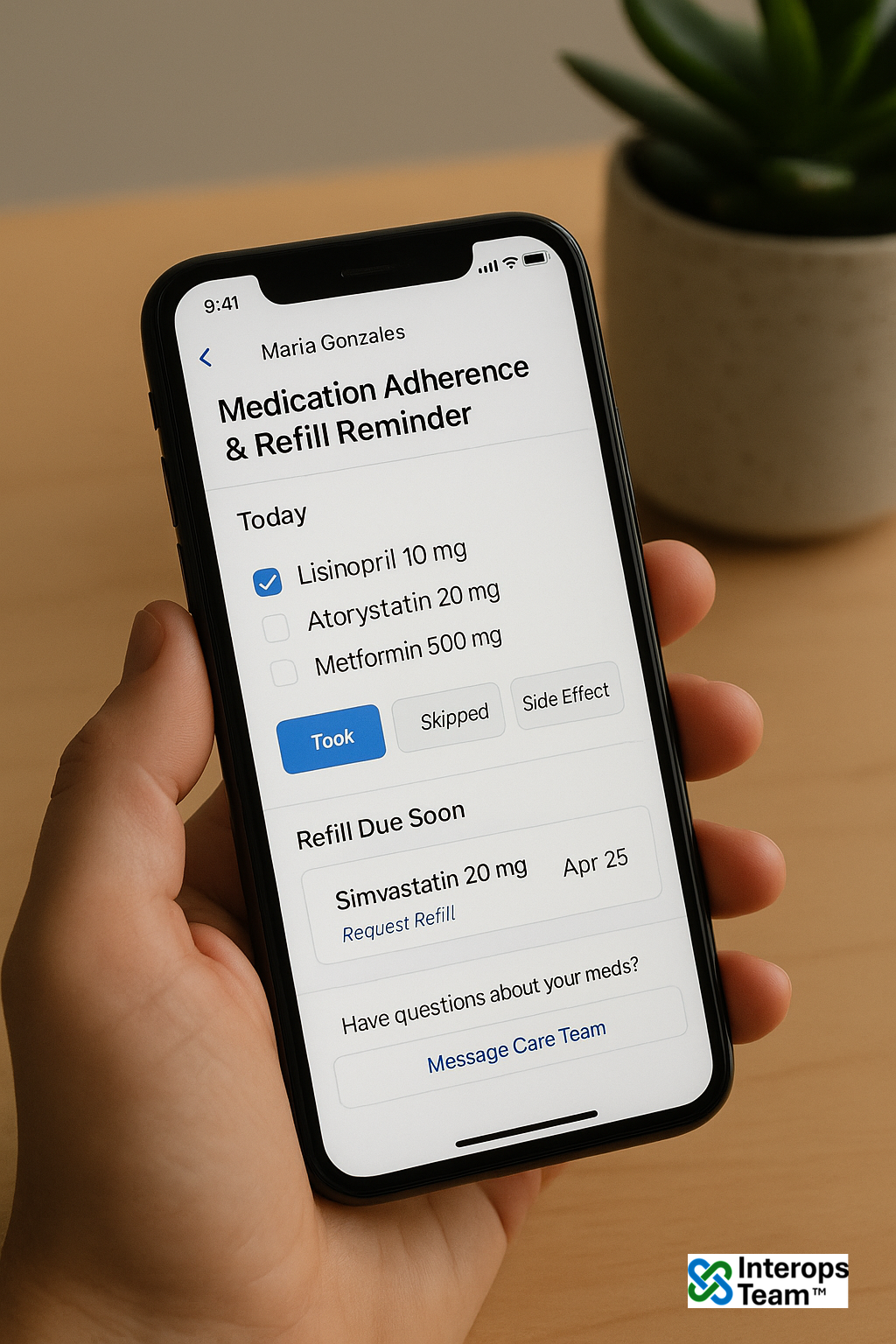 Medication Adherence & Refill Reminder