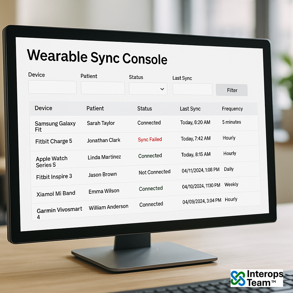 Patient Wearable Sync Console