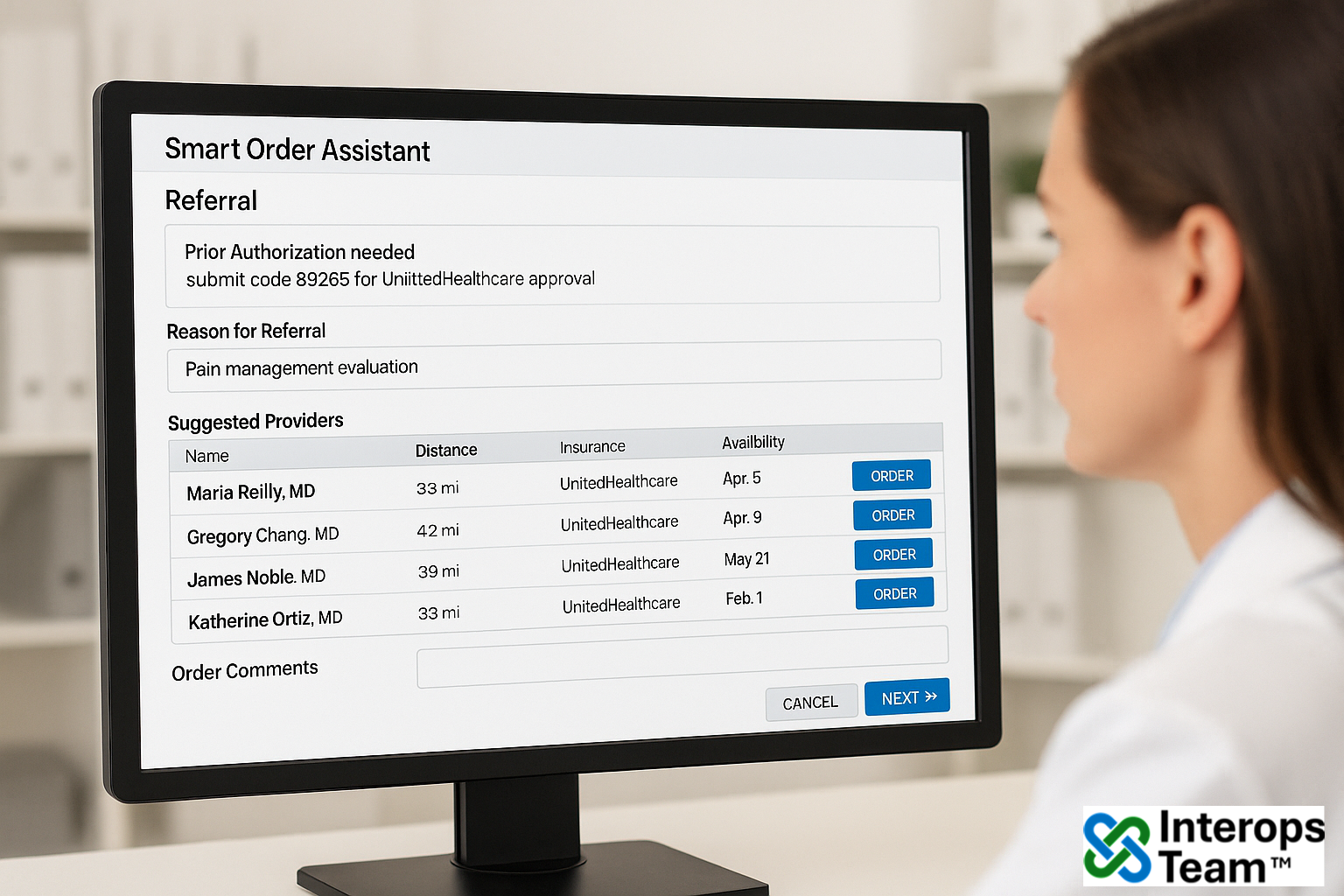 SMART on FHIR: Referral Order Assistant