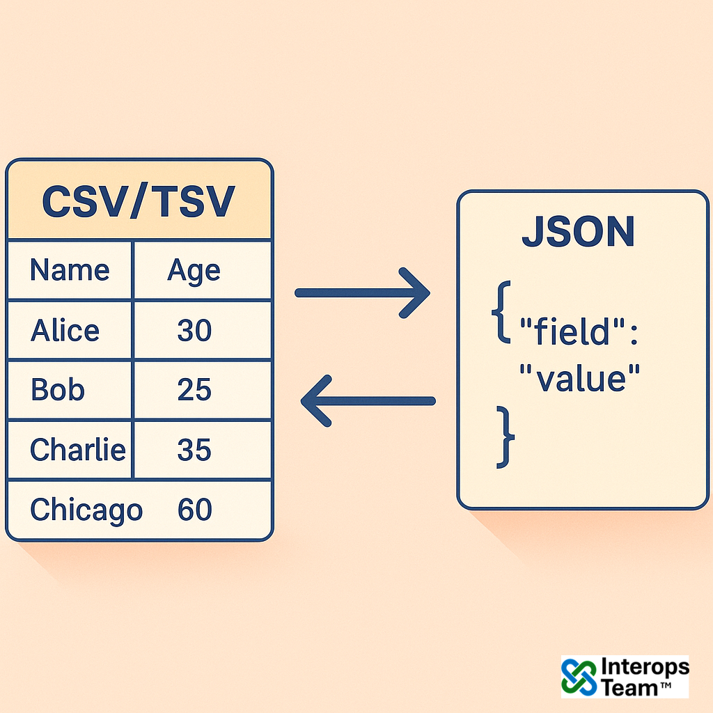 CSV / TSV ↔ JSON Converter