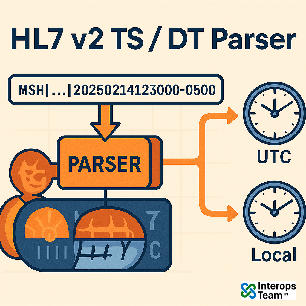 HL7 v2 TS / DT Parser